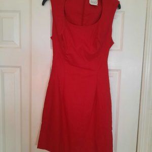 Women's red sleeveless dress
